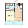 プロムナードⅢ 1DKの間取り