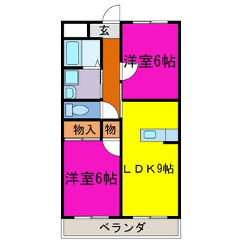 間取図 インタービレッジ山崎