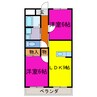 インタービレッジ山崎 2LDKの間取り