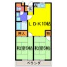 池田ハイツ 2LDKの間取り