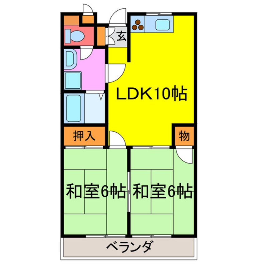 間取図 ハイツパディーサイド