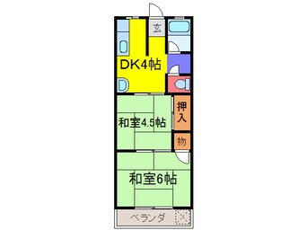 間取図 ヒラタコーポ