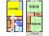 メゾンはしもと 2LDKの間取り