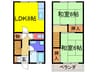 メゾンはしもと 2LDKの間取り