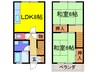 メゾンはしもと 2LDKの間取り