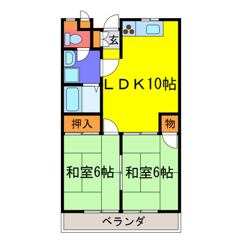 間取図 川井田ハイツ