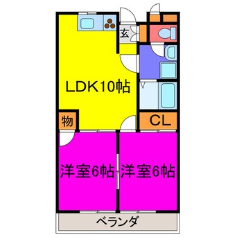 間取図 川井田ハイツ