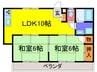 ハイツやまびこ 2LDKの間取り
