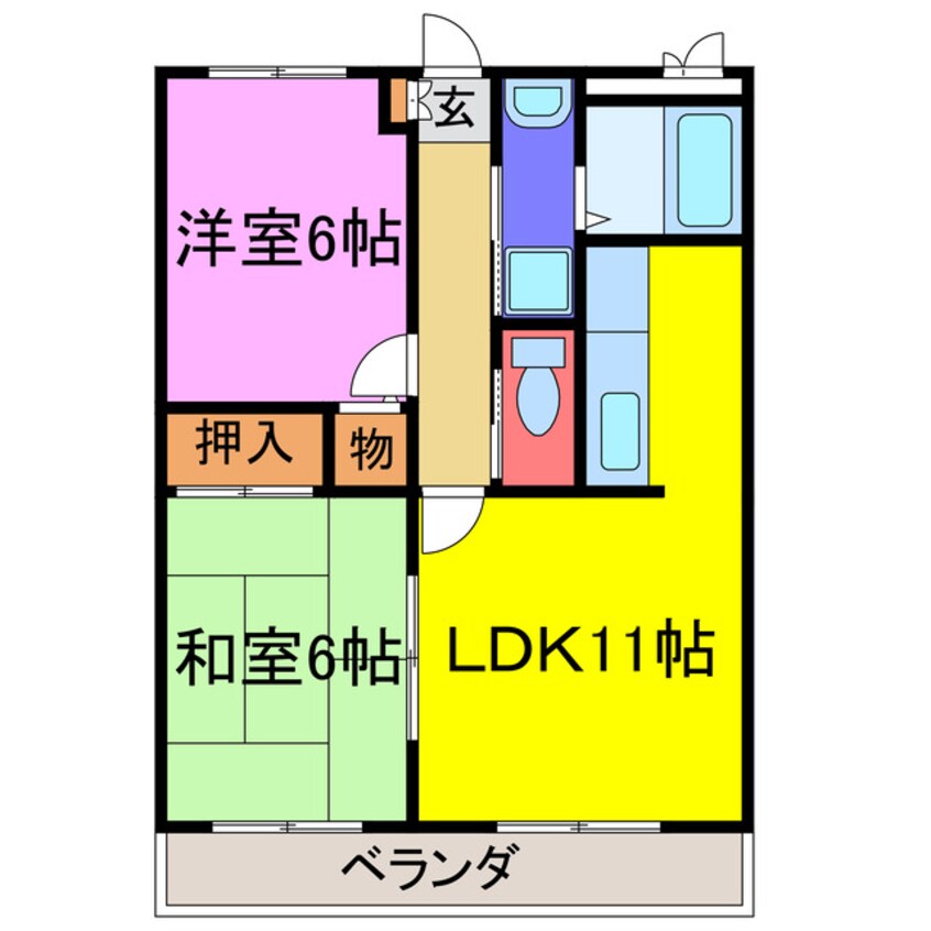 間取図 春名マンション