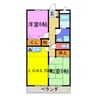 ピセアリー段 2LDKの間取り