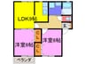 フォレストコート 2LDKの間取り