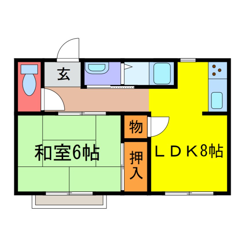 間取図 ハイツ千年藤