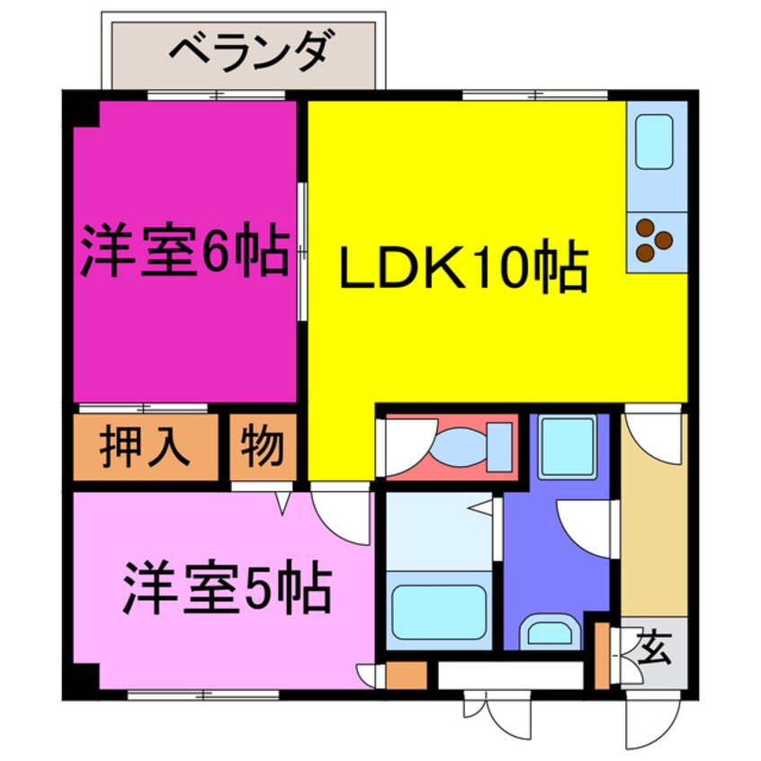 間取図 ハイツゆめさき