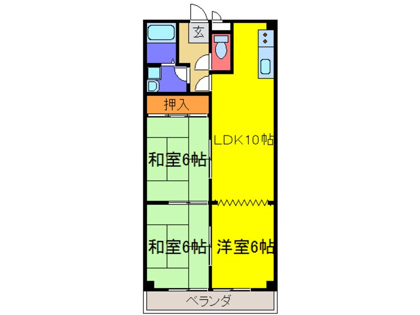 間取図 ダイヤモンドパレス