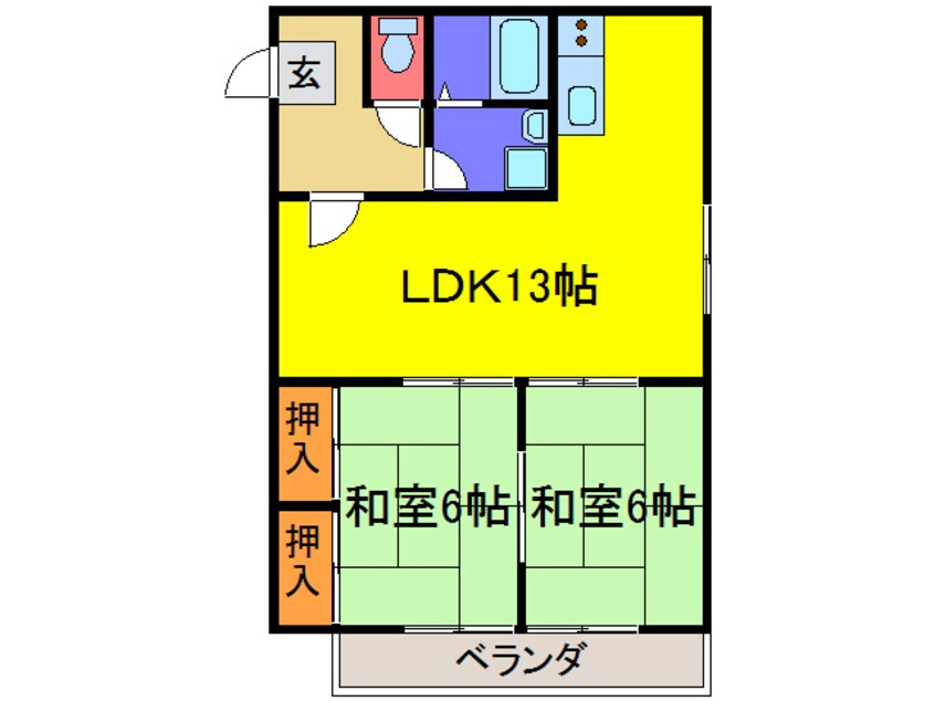 間取図 ダイヤモンドパレス