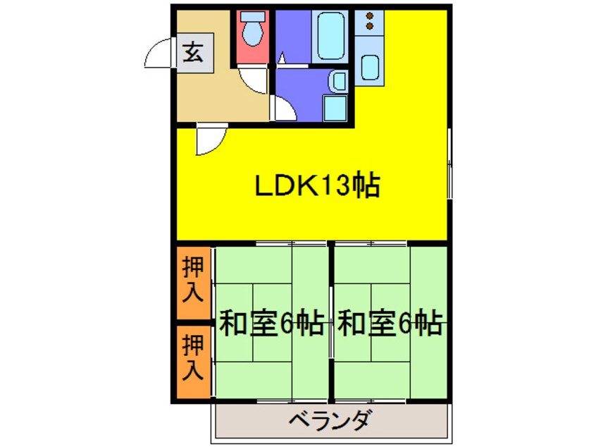 間取図 ダイヤモンドパレス