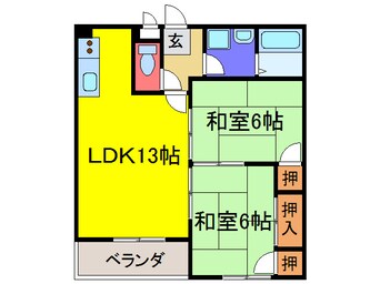 間取図 ダイヤモンドパレス