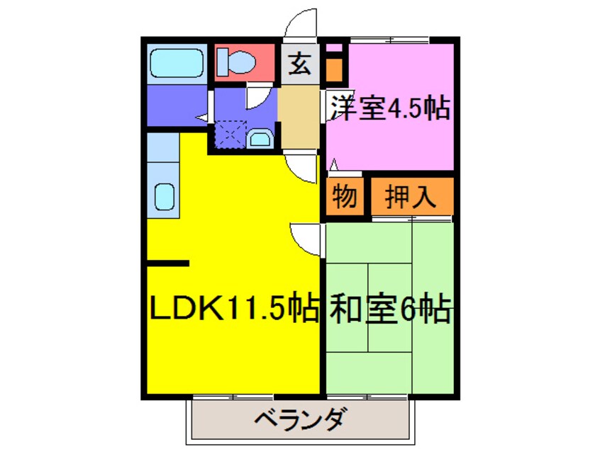 間取図 ハイツ芝花