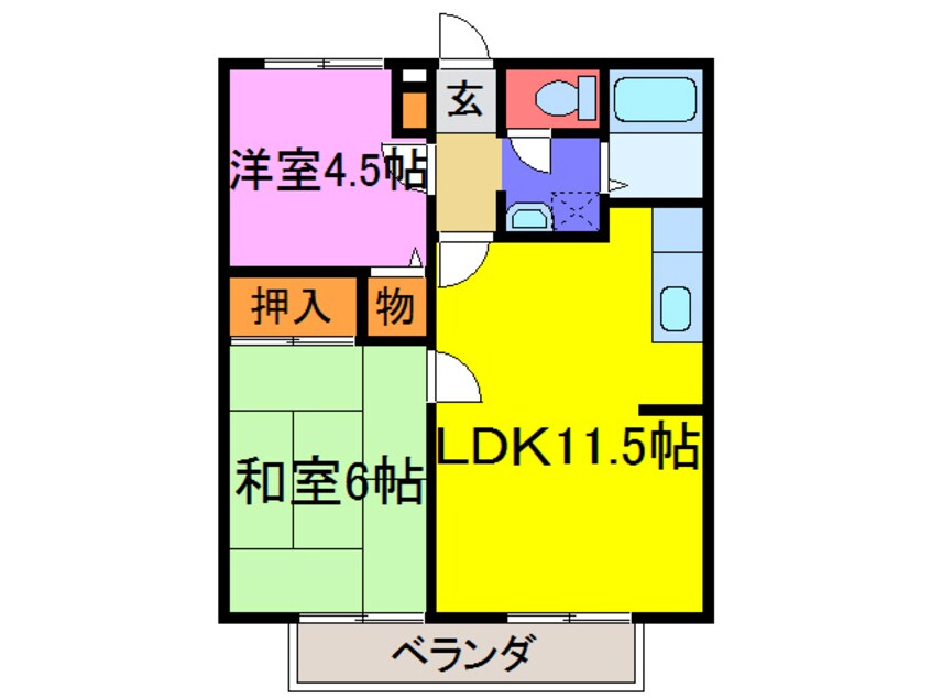 間取図 ハイツ芝花