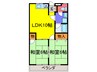 ハイツ船元 2LDKの間取り