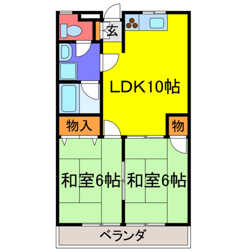 間取図 ハイツ船元