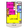 グランディール 2LDKの間取り