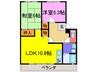 メゾンパルティール 2LDKの間取り