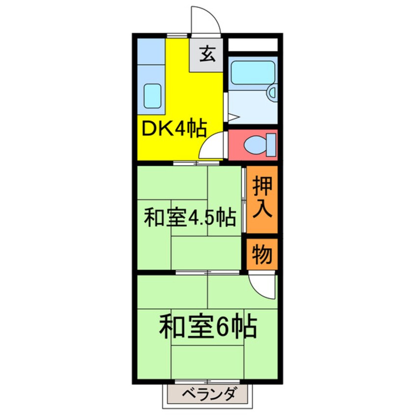 間取図 輝ハイツ