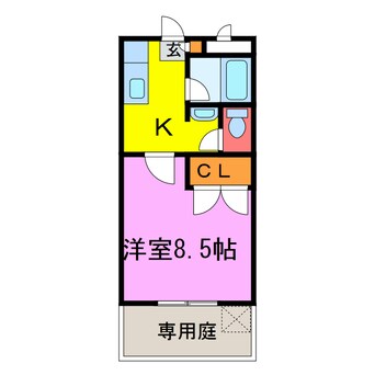 間取図 メゾンサボイ(単身用)