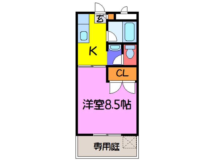 間取図 メゾンサボイ(単身用)