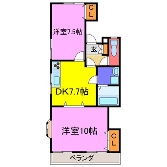 間取図 ウエストリバー