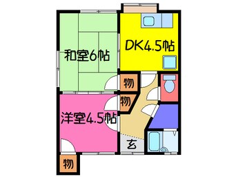 間取図 阿曽山田ハイツ