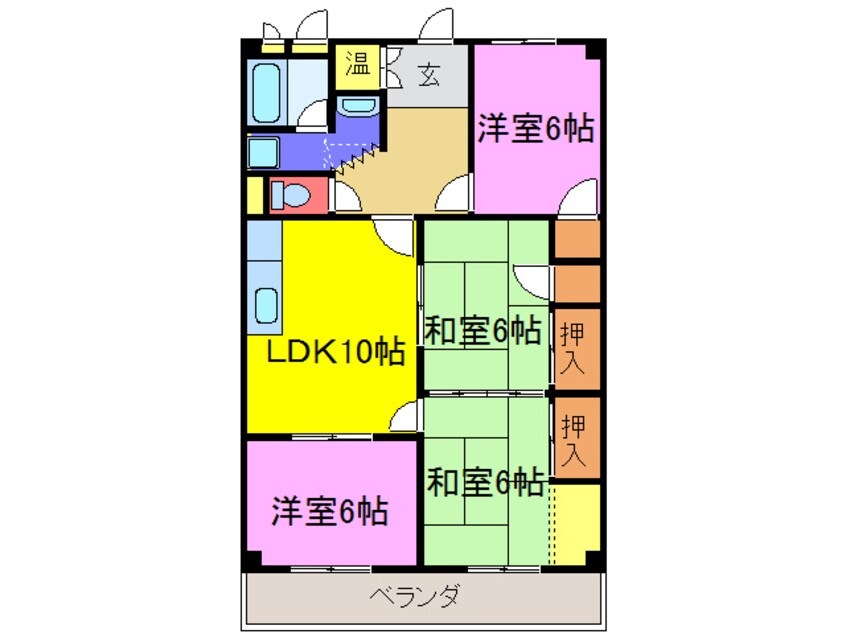 間取図 さつきビル