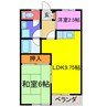 サンモール大井 1LDK+Sの間取り
