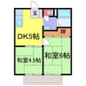 今宮ハイツ 2DKの間取り