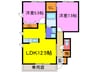 シャーメゾン加生 2LDKの間取り