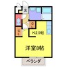 コンフォートテクノⅡ 1Kの間取り
