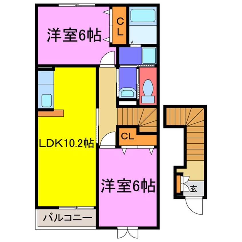 間取図 エレガント・河東