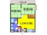 ハイツ幸 2LDKの間取り