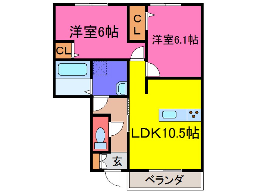 間取図 エスポアール　フジタ