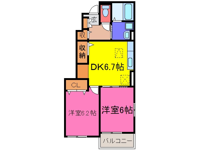 間取り図 カルペ・ディエムＡＢ