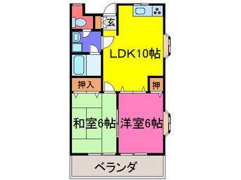 間取図 ハイツアルカディア