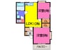 ハイツアルバージュ 2LDKの間取り