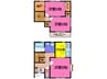 セトル城西Ⅱ 3DK+Sの間取り