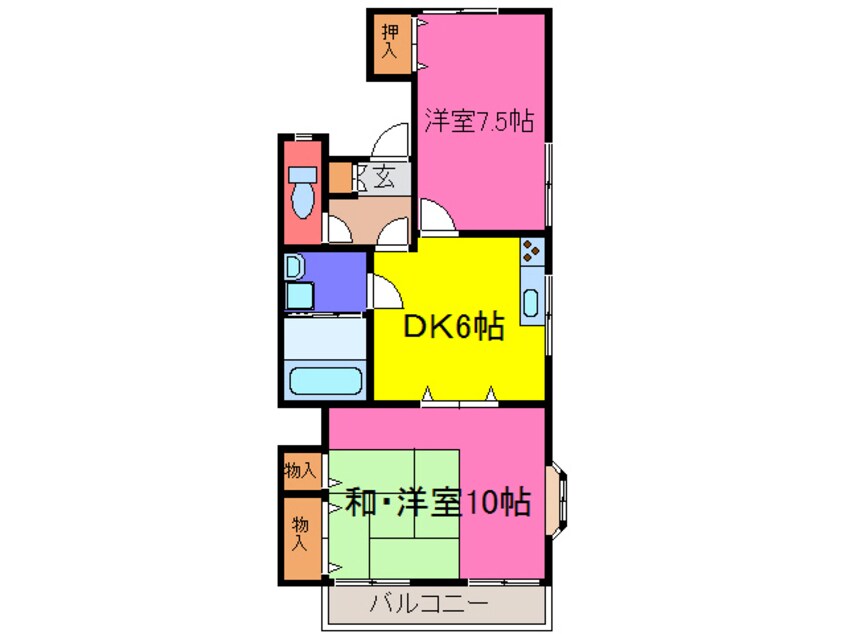 間取図 ハイツフォレスト