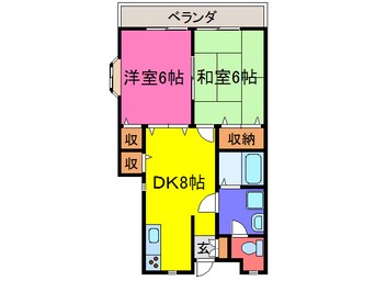 間取図 ハイツフラッグ