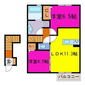 間取図 プランドールフジタ