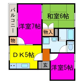 間取図 ディアス新宮