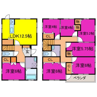 間取図 夢前町菅生澗借家