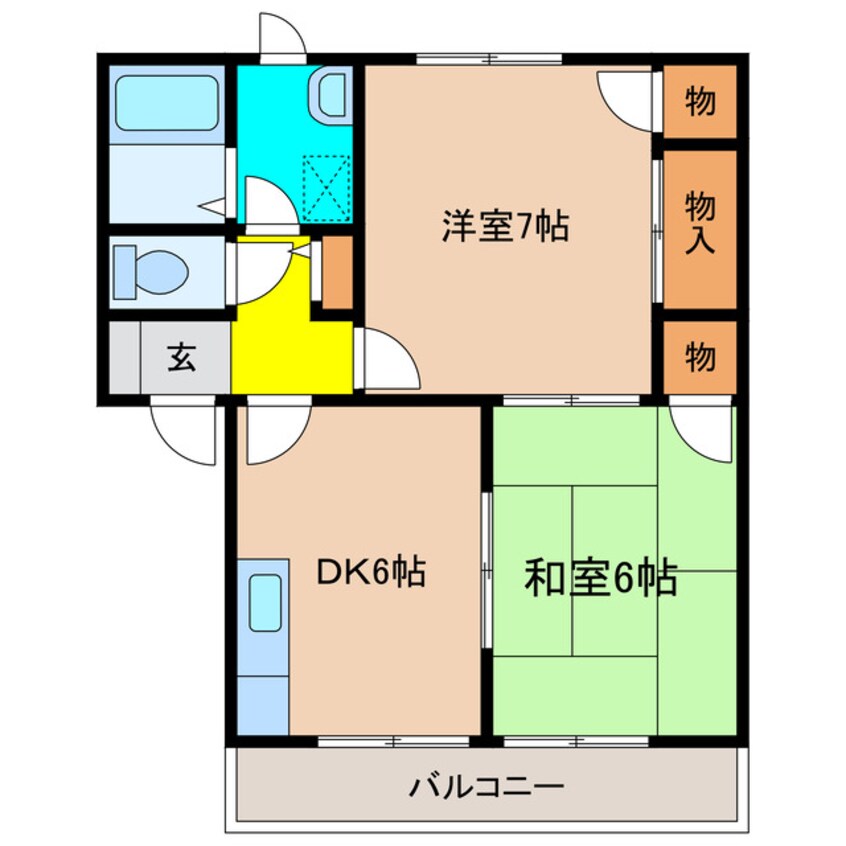 間取図 ボンジョルノ北六甲